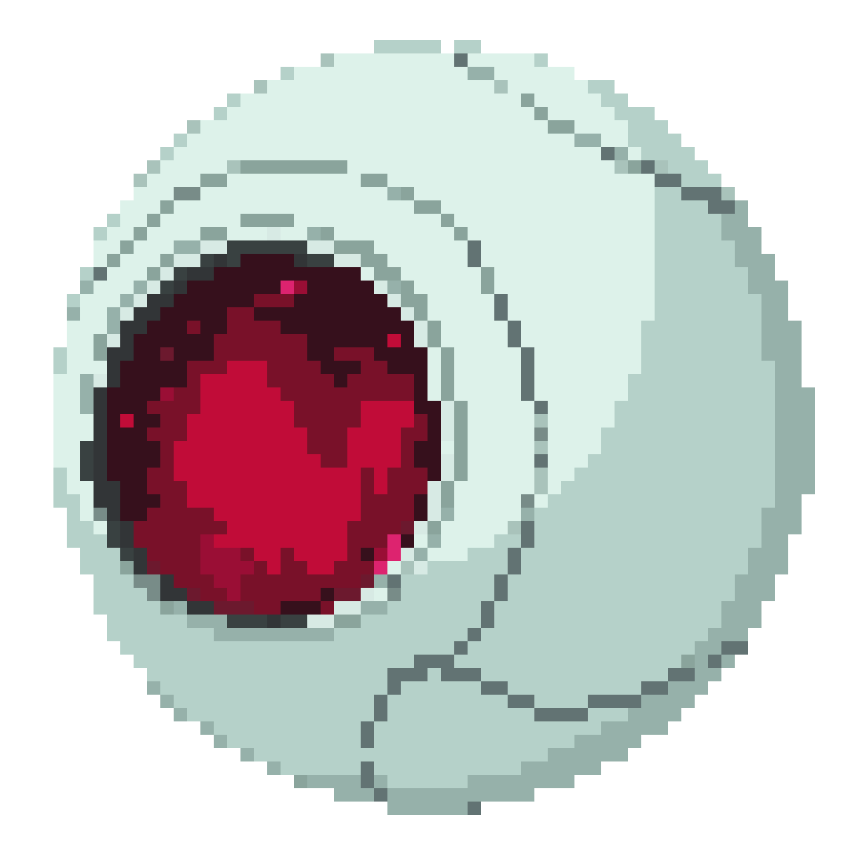 Futuristic Sphere Pod with Viewport pixel art