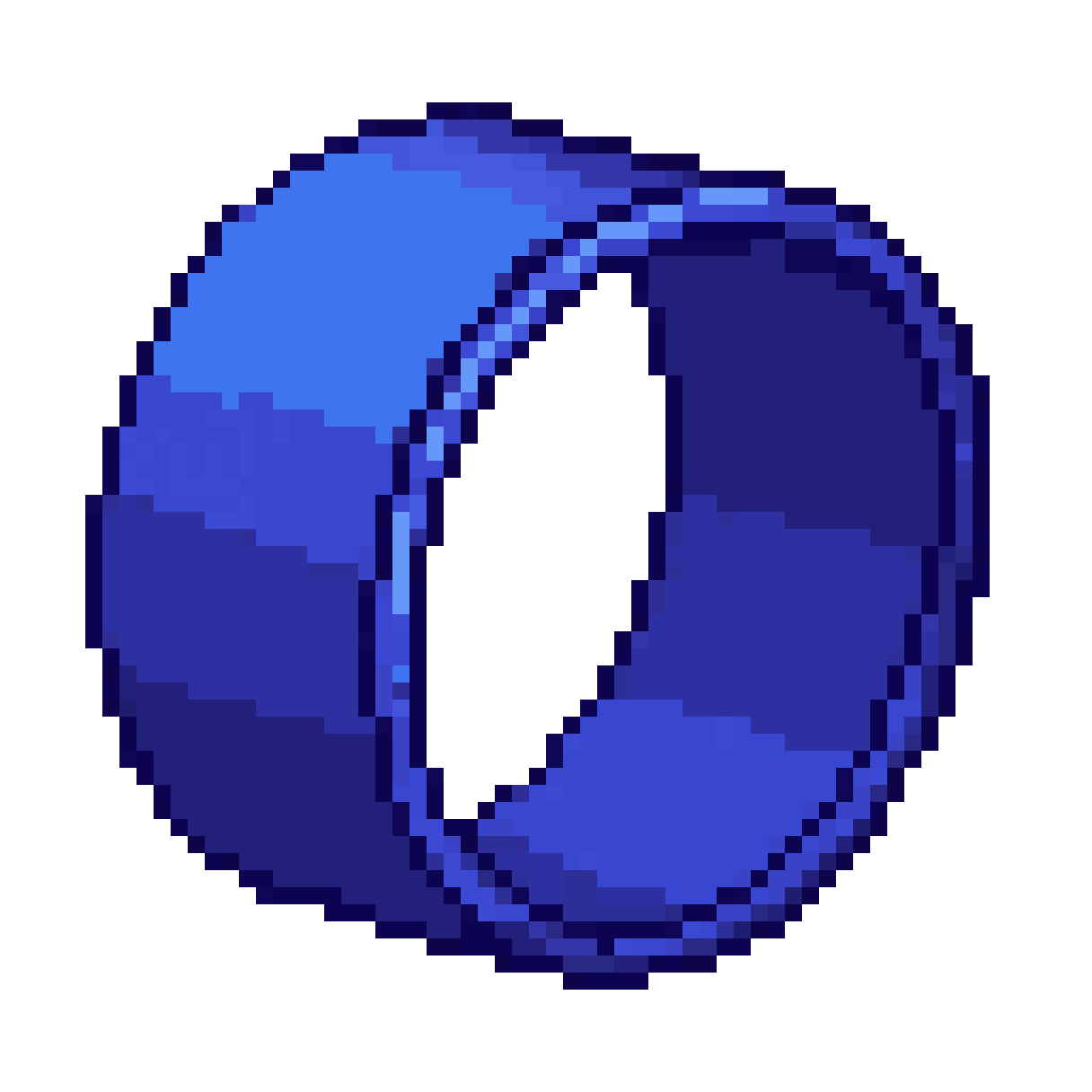 cobalt blue thick wristband pixel art