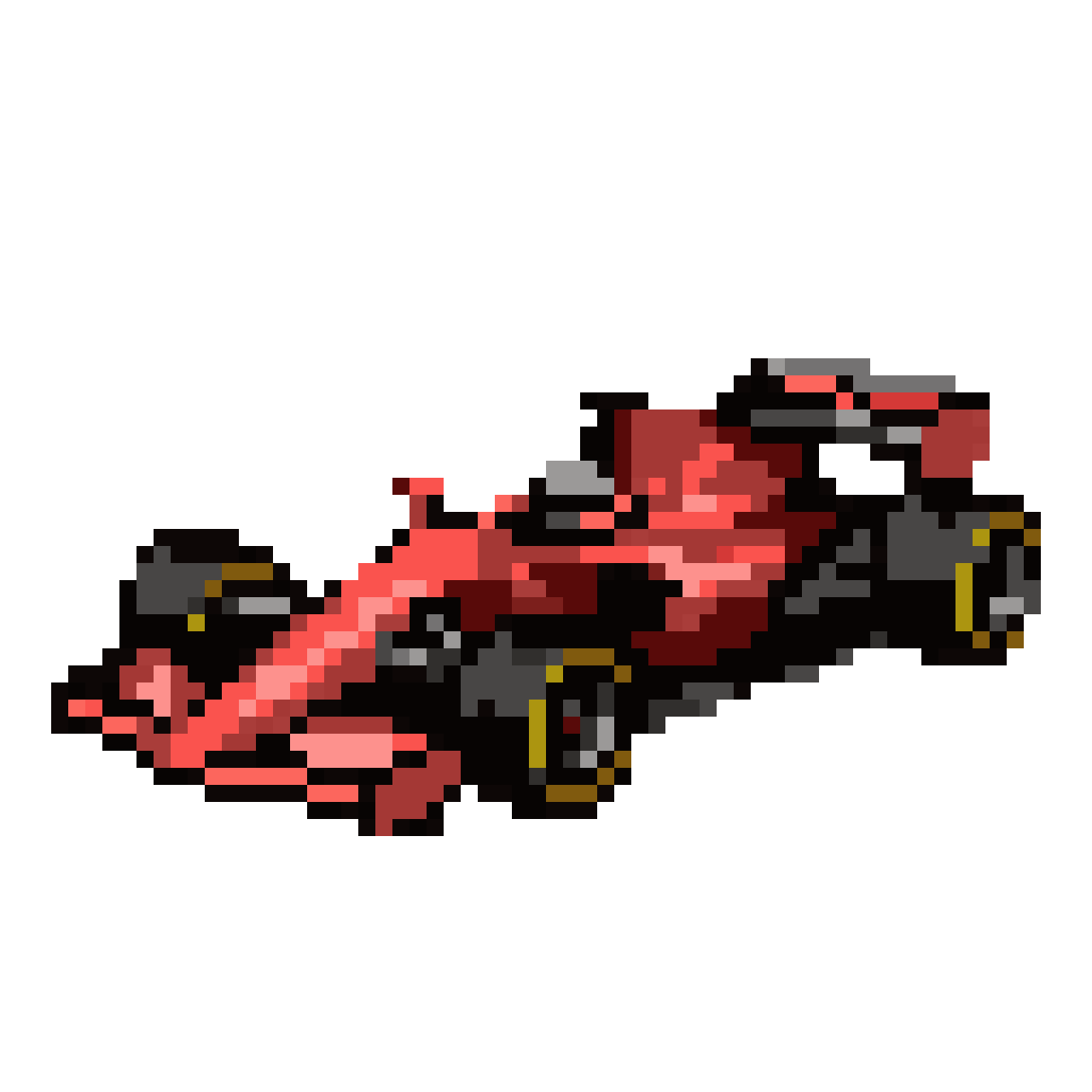 modern formula 1 style car pixel art