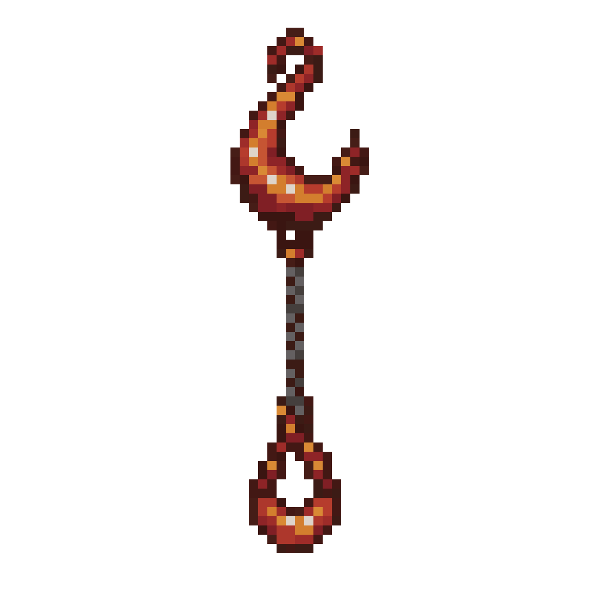 Pixel Art Grappling Hook pixel art