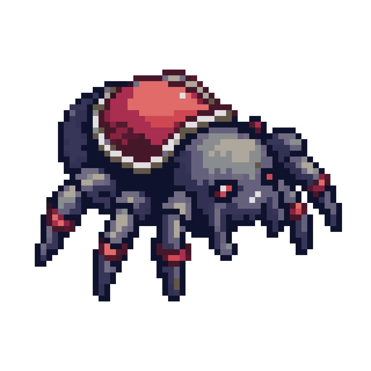 Giant Spider with Leather Saddle pixel art