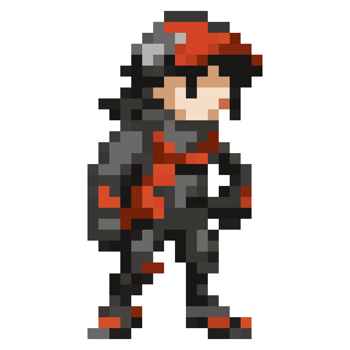 just the tip of the crook pixel art