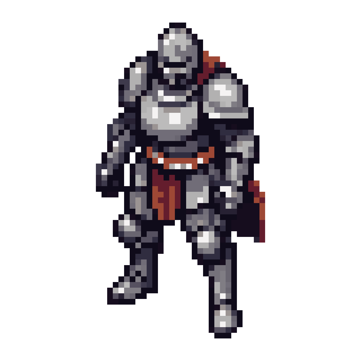 Armored Knight pixel art
