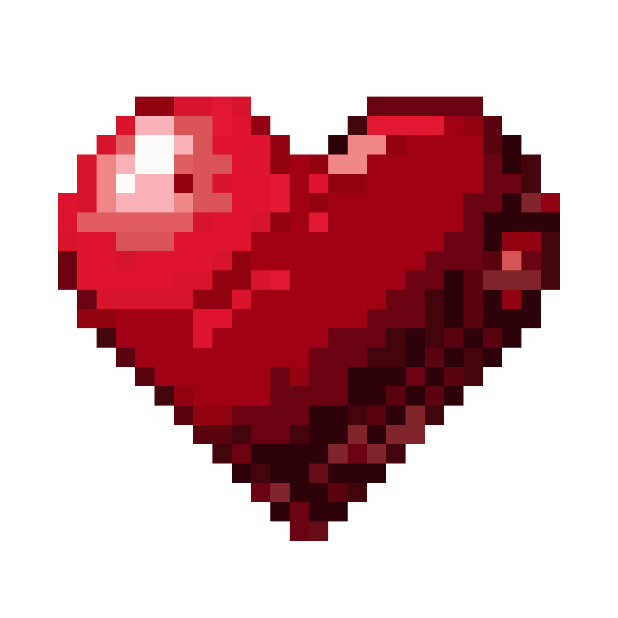 Rat Styled Heart Icon pixel art