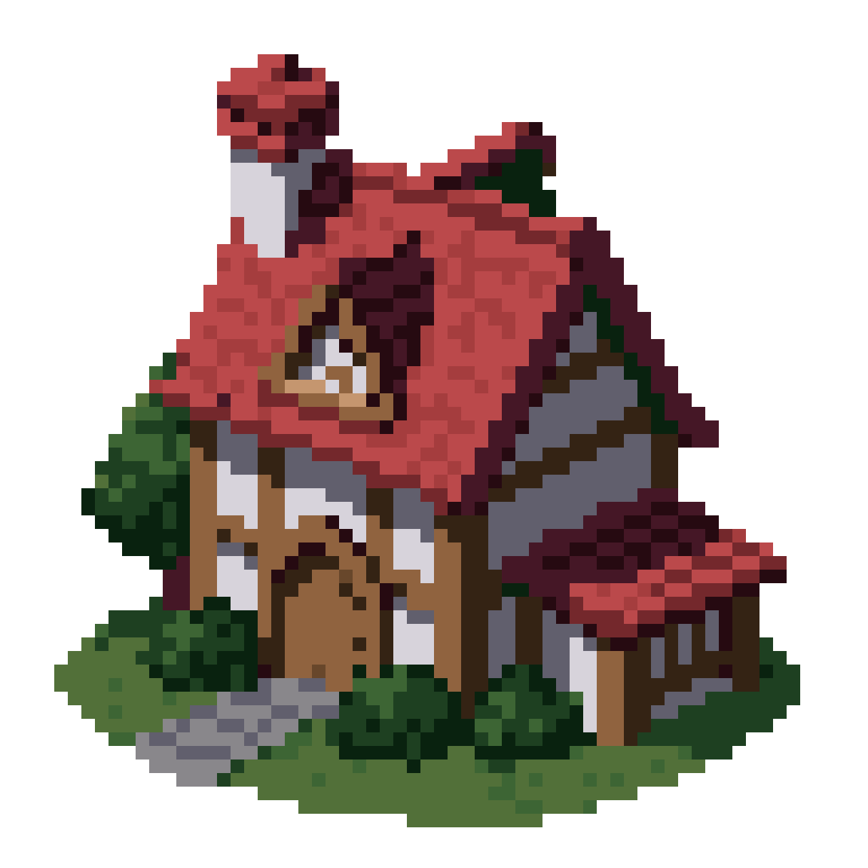 Medieval house pixel art