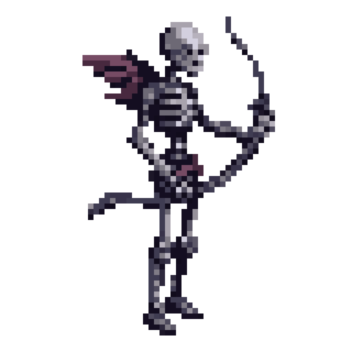 skeleton archer pixel art