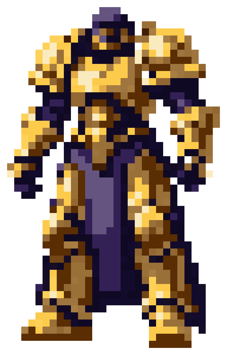 The God Emperor of the Imperium of Man pixel art