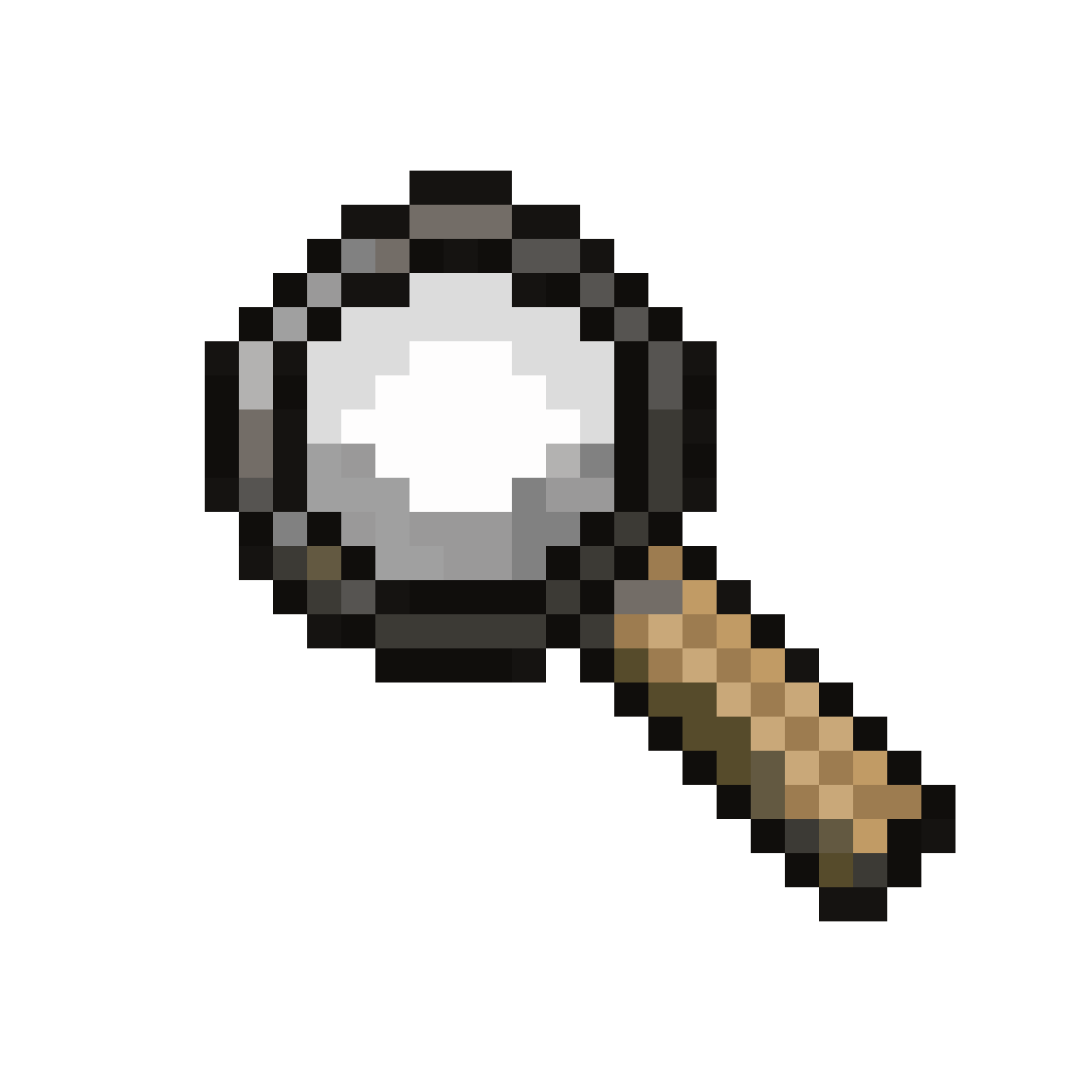 small magnifying glass icon pixel art