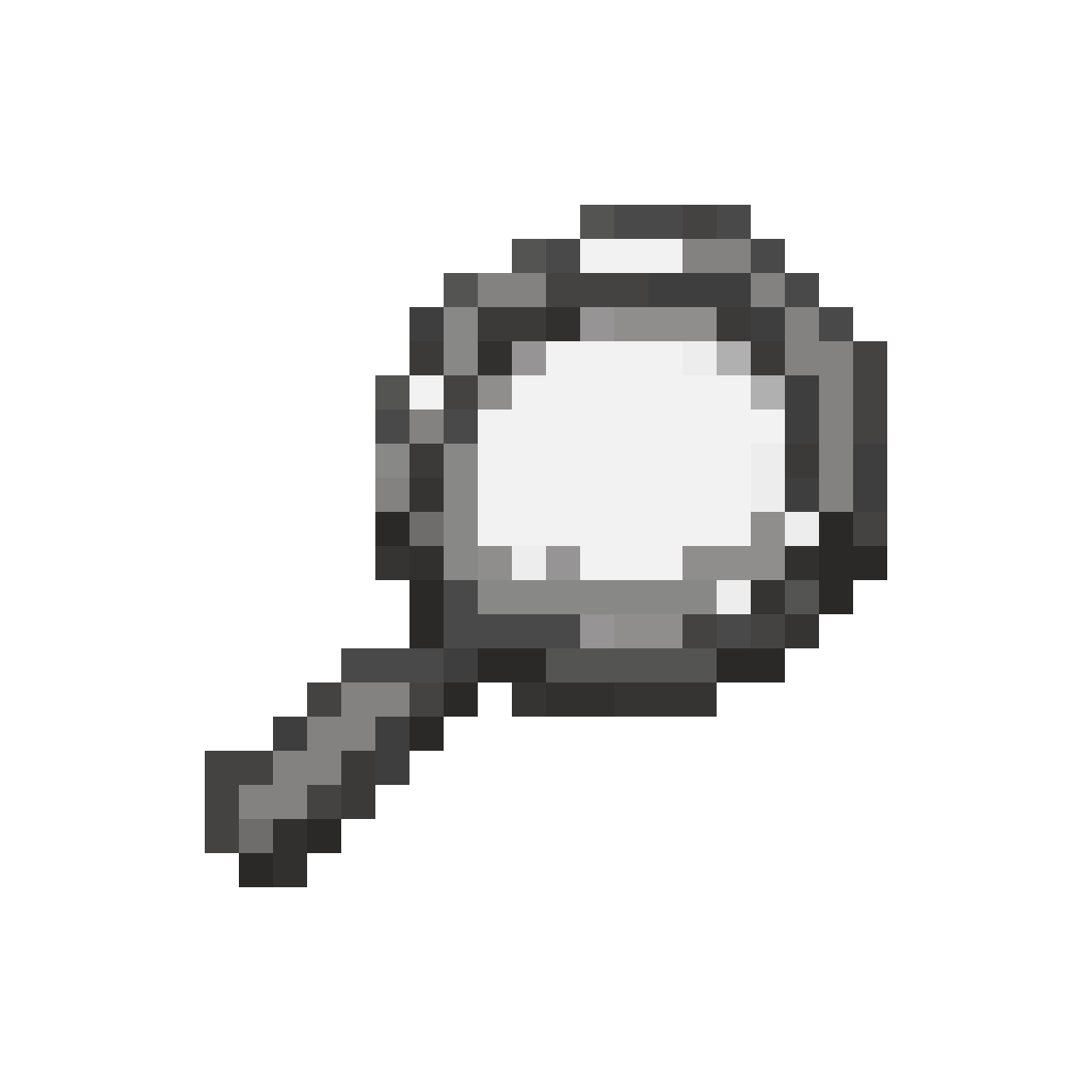 small magnifying glass icon pixel art