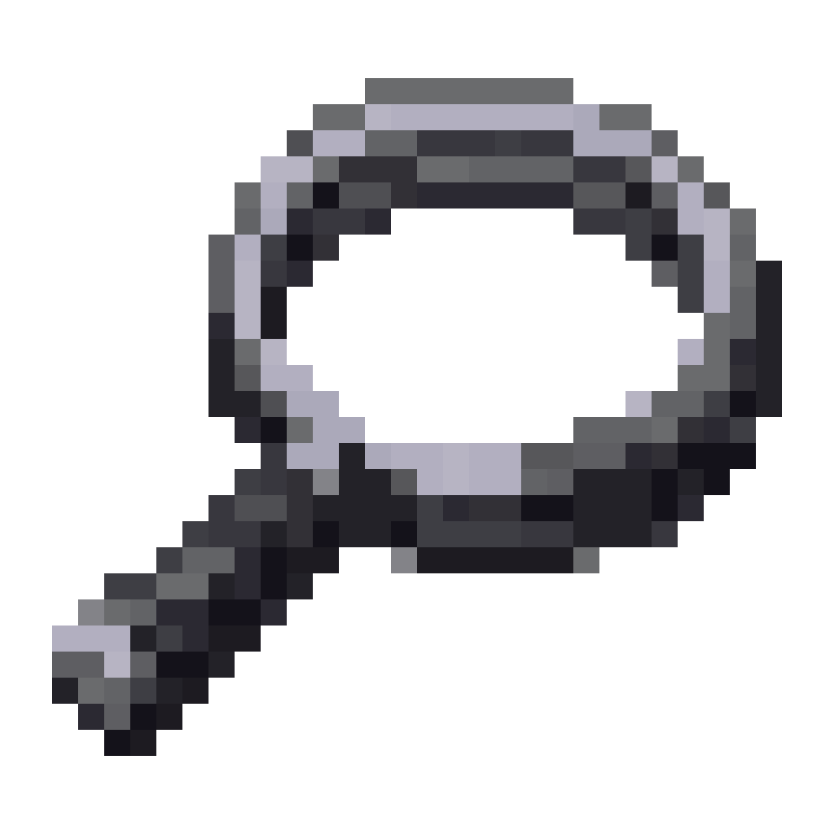 small magnifying glass icon pixel art
