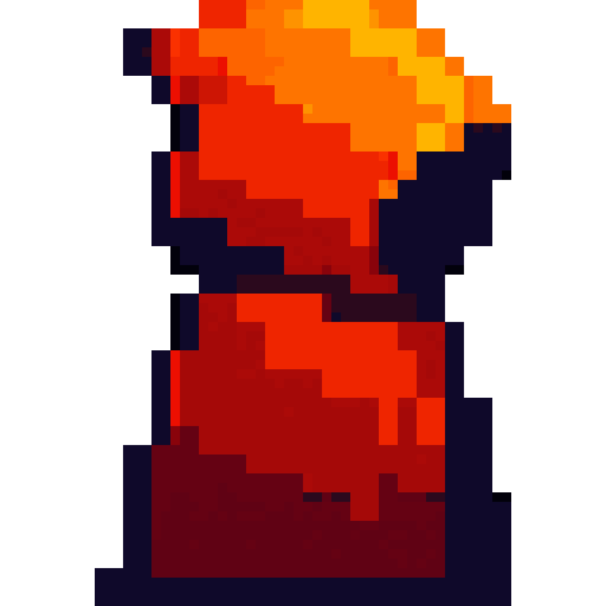 Hooded Figure Silhouette Icon pixel art