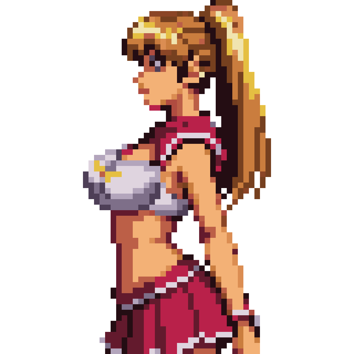 Sailor Venus Transformed Character pixel art