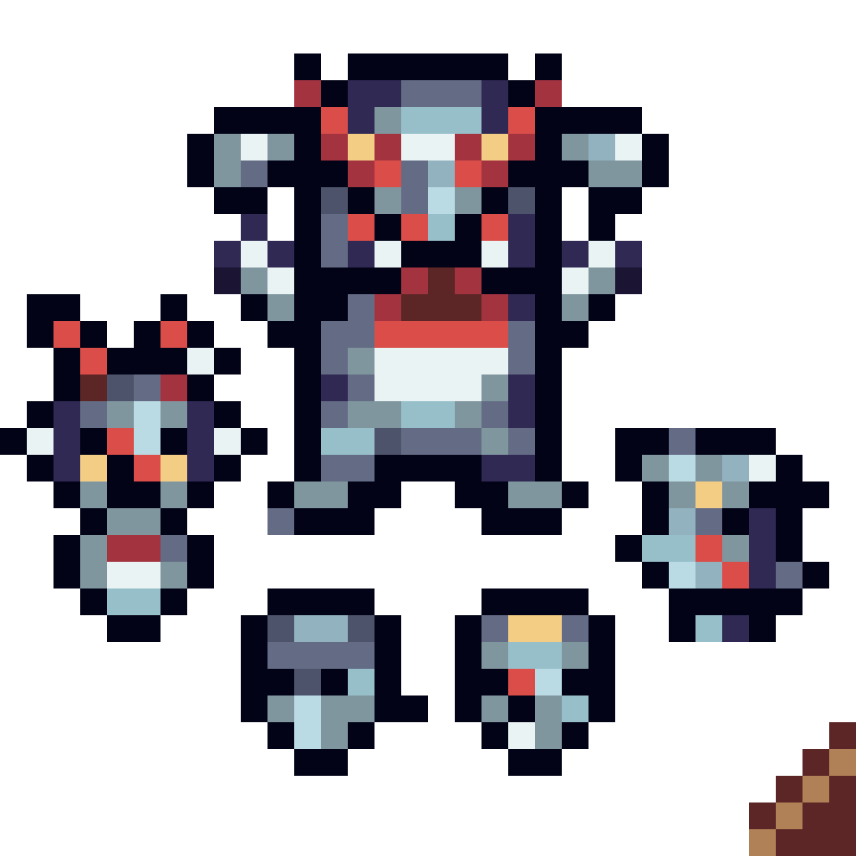 старик (16 на 16 пикселей) pixel art