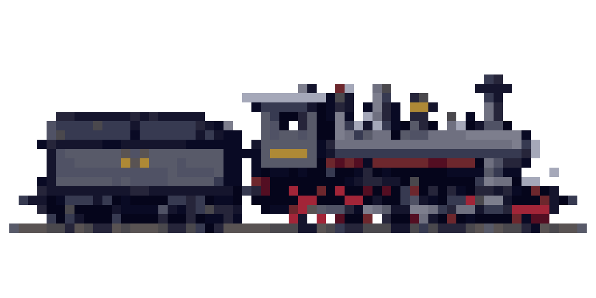 main car with a closed pixel art
