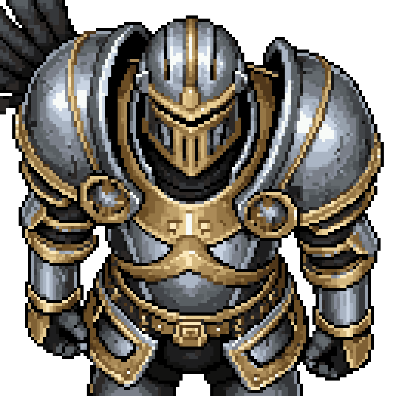 Armored Knight pixel art