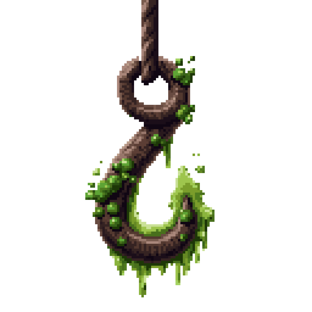 Mysterious Rusted Iron Hook pixel art