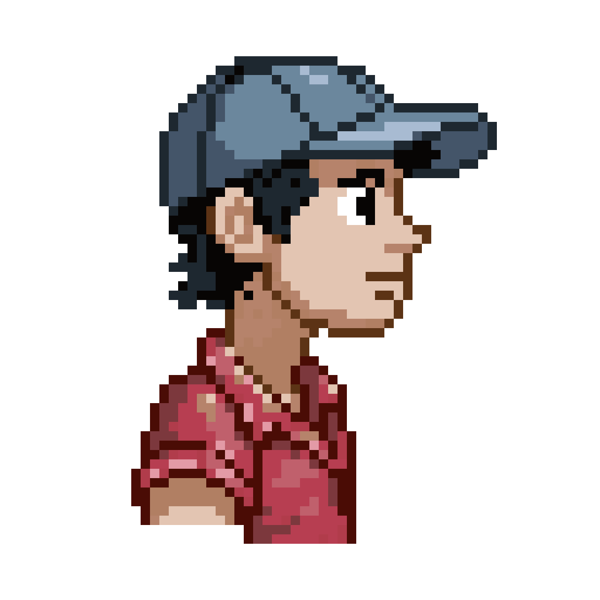 Fisherman pixel art