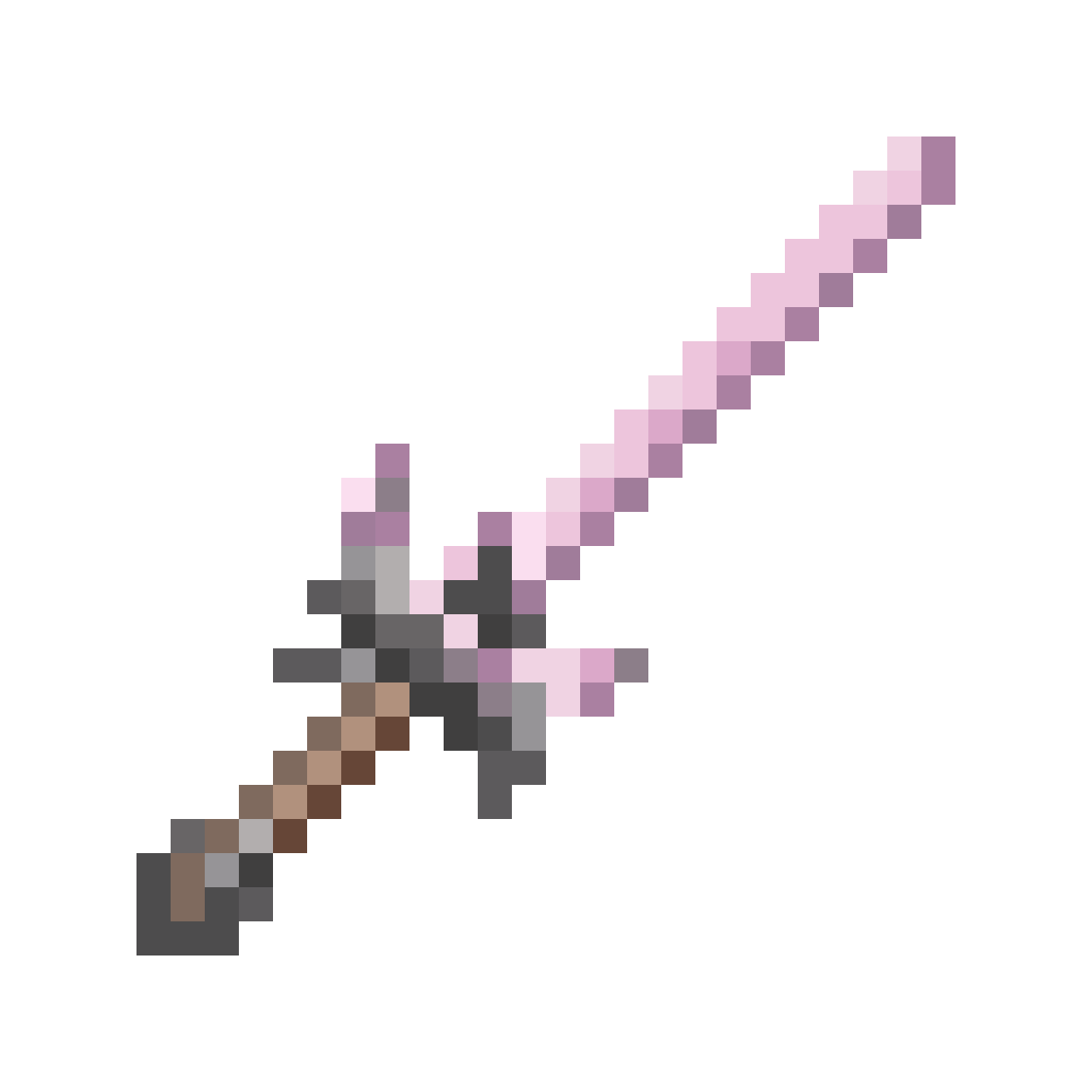small pink blade dagger pixel art