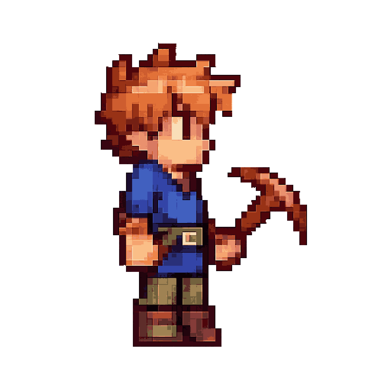 recreate this menu pixel art
