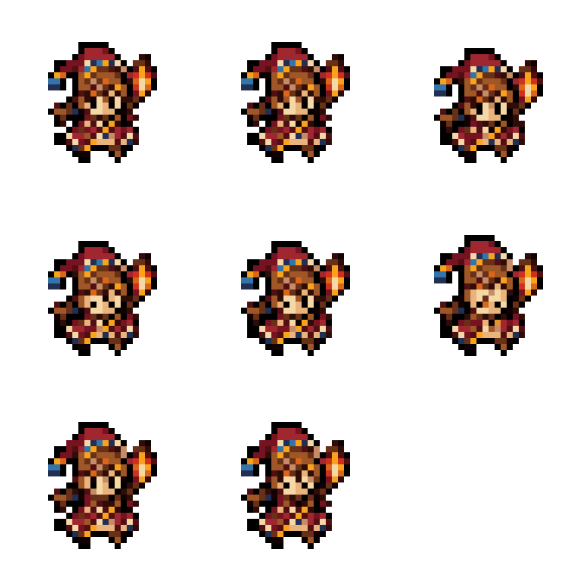 lower pixel version of art Idle pixel art