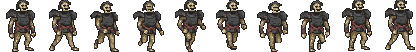 character running forward, fast leg pixel art