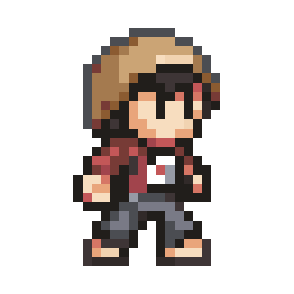 Main Character of Platform Game pixel art