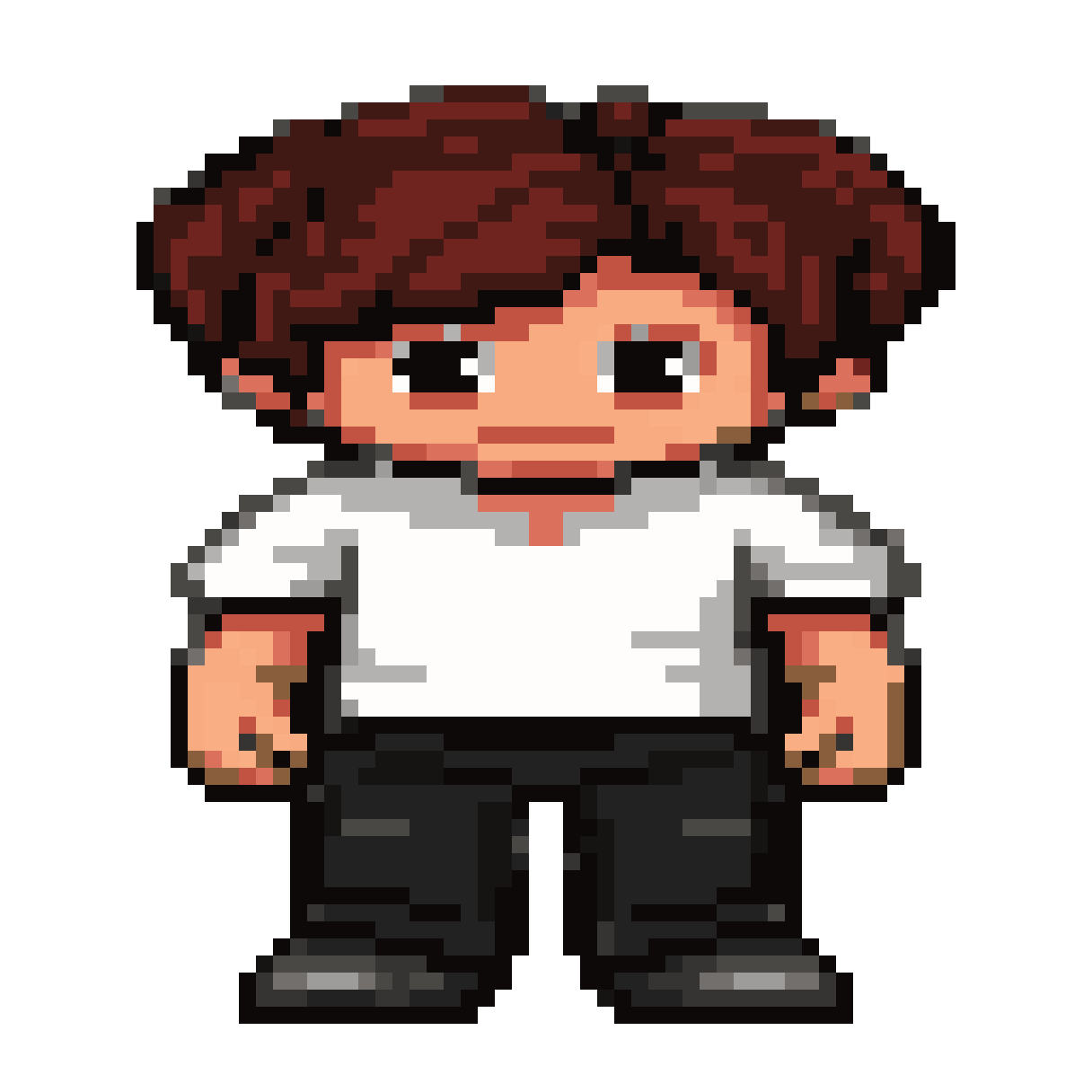 Sprite of Him Waving pixel art