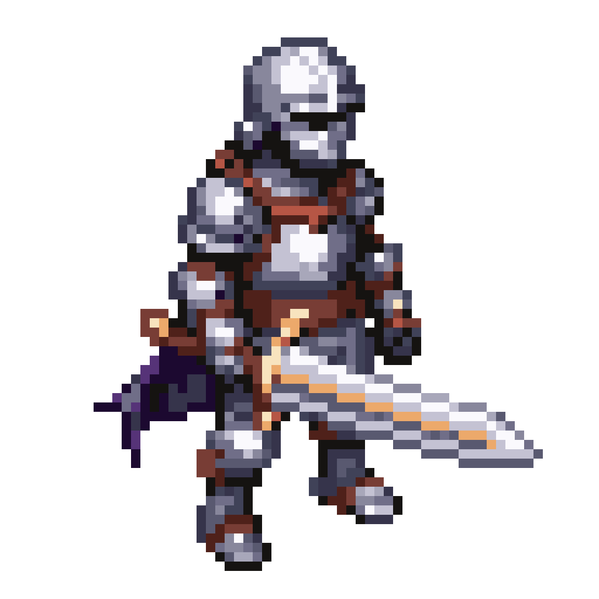 Knight with a Sword pixel art