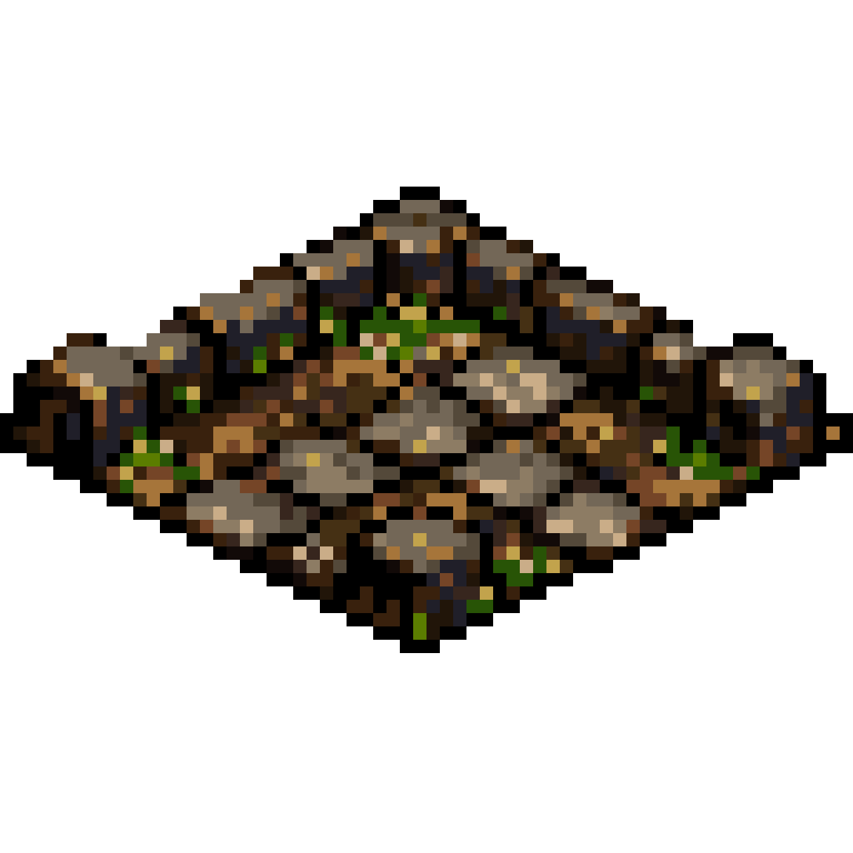 Dark Worn Stone Brick Crypt Floor pixel art