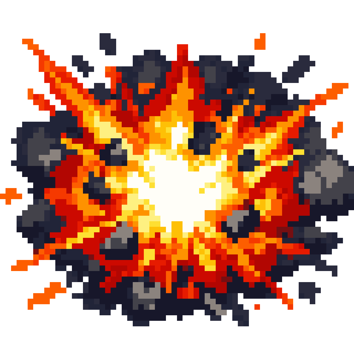 explosion pixel art