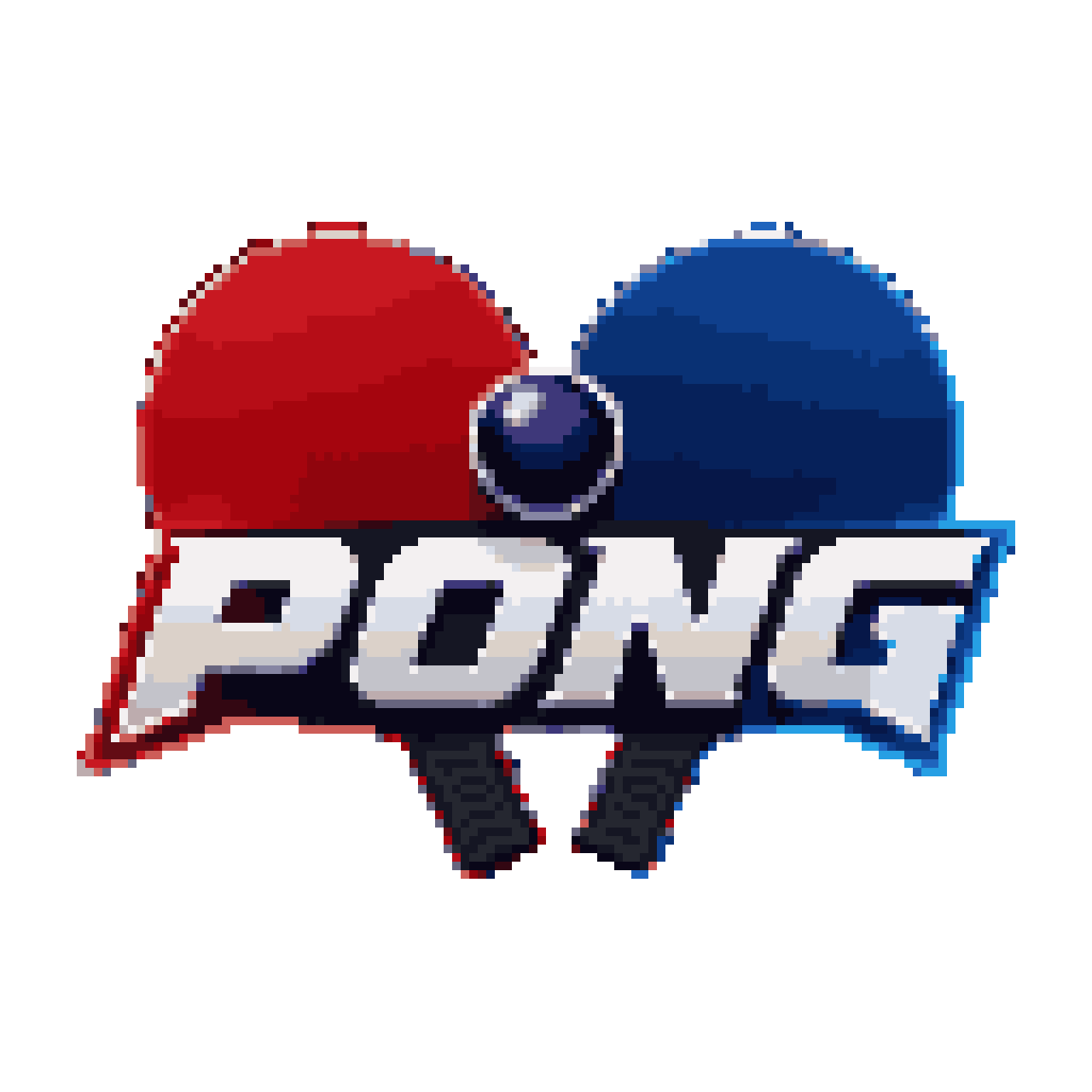 Modern Esports Pong Logo pixel art