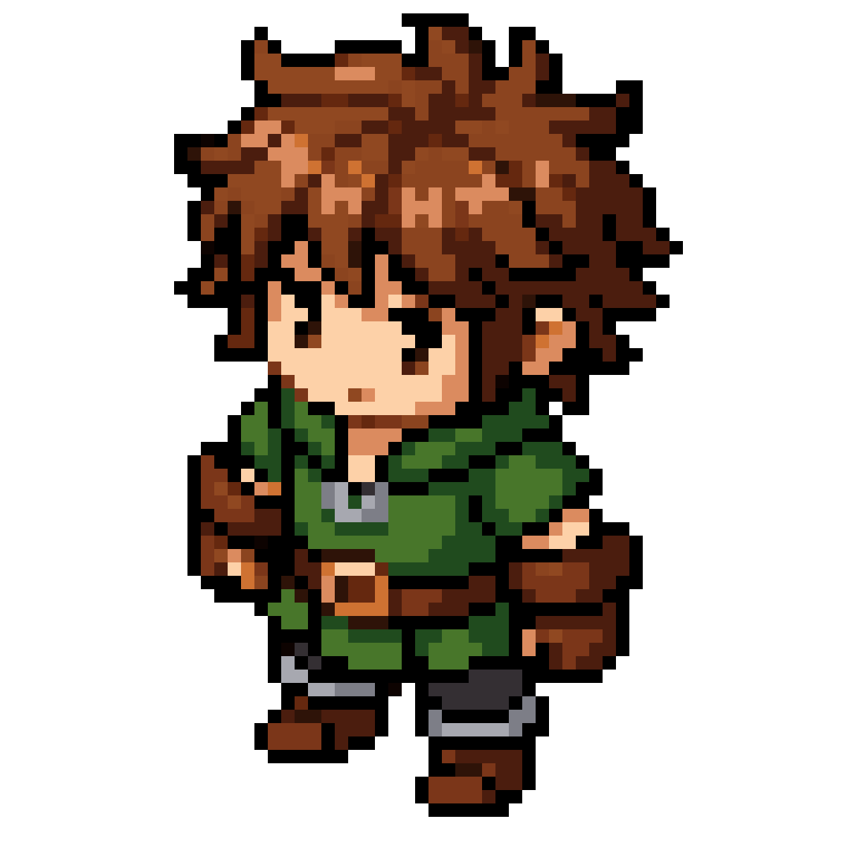 Cozy Fantasy Adventurer Sprite pixel art