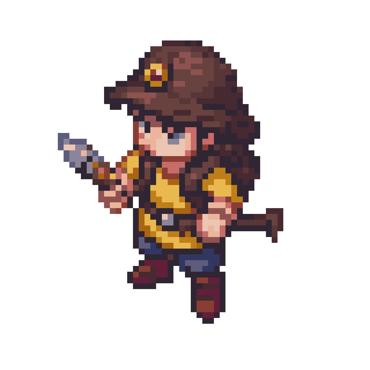 a tiny adventurer pixel art