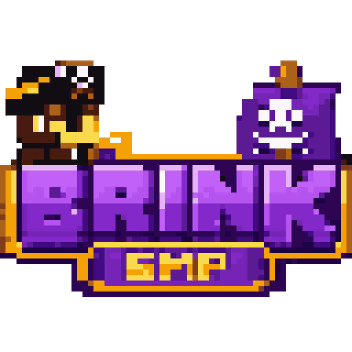 Brink SMP Pirate Logo pixel art