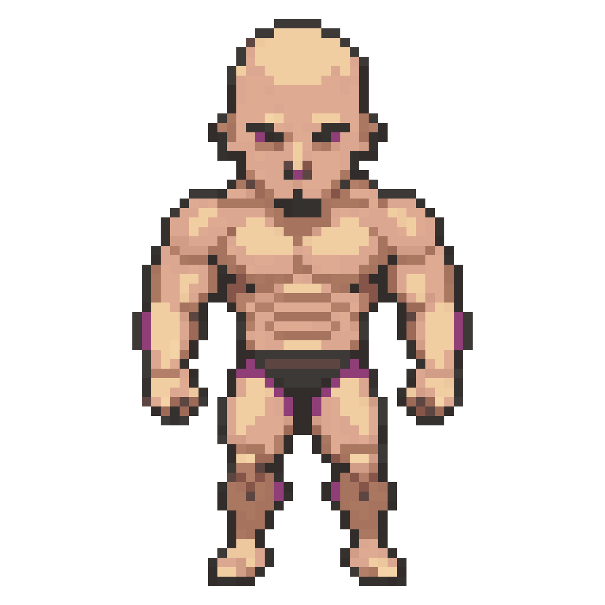 Chibi character in athletic wear pixel art