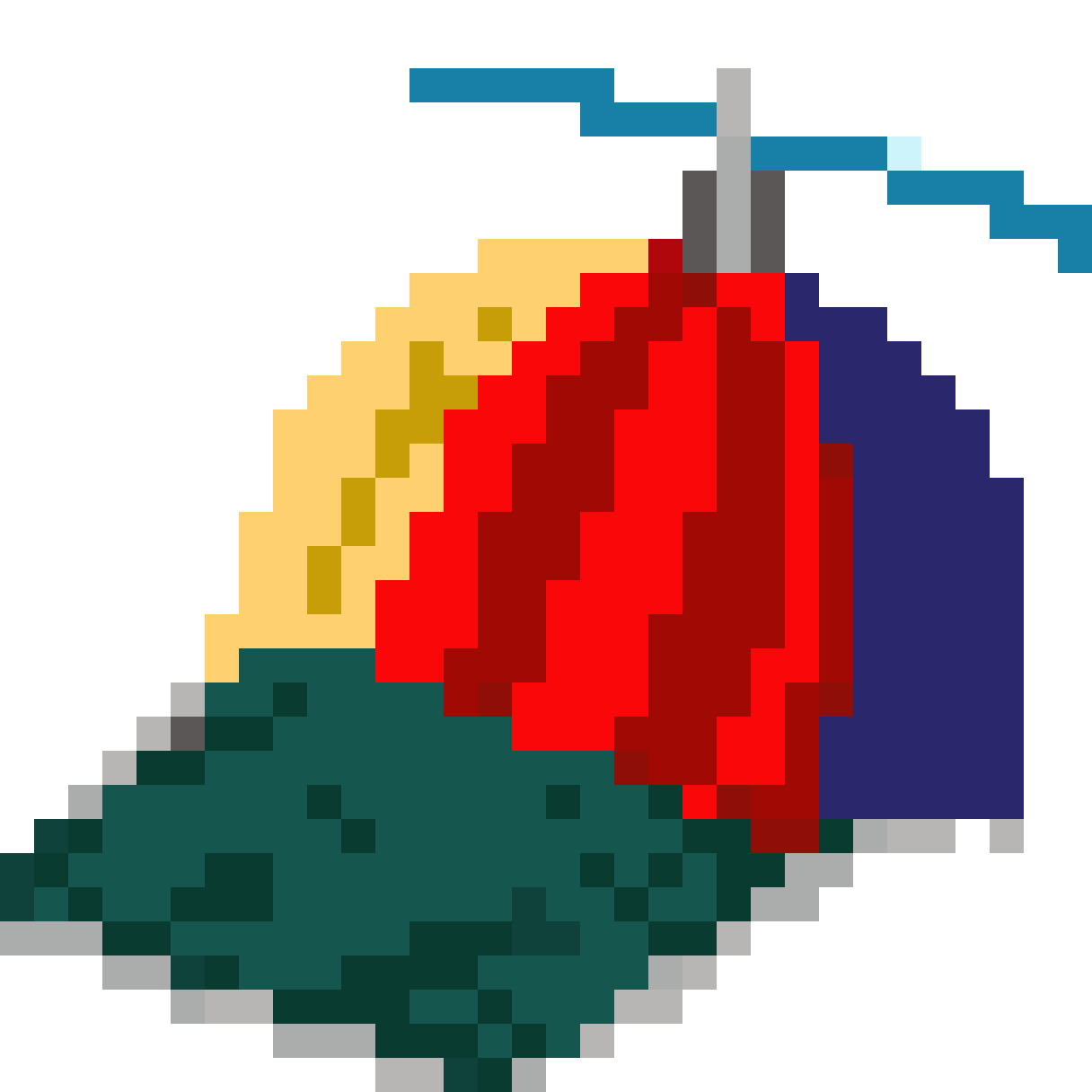 Chick with Propeller Hat pixel art