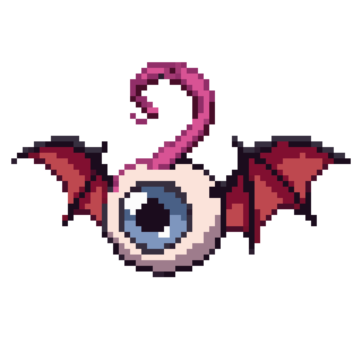Flagocchio the Ghost Flying Creature pixel art