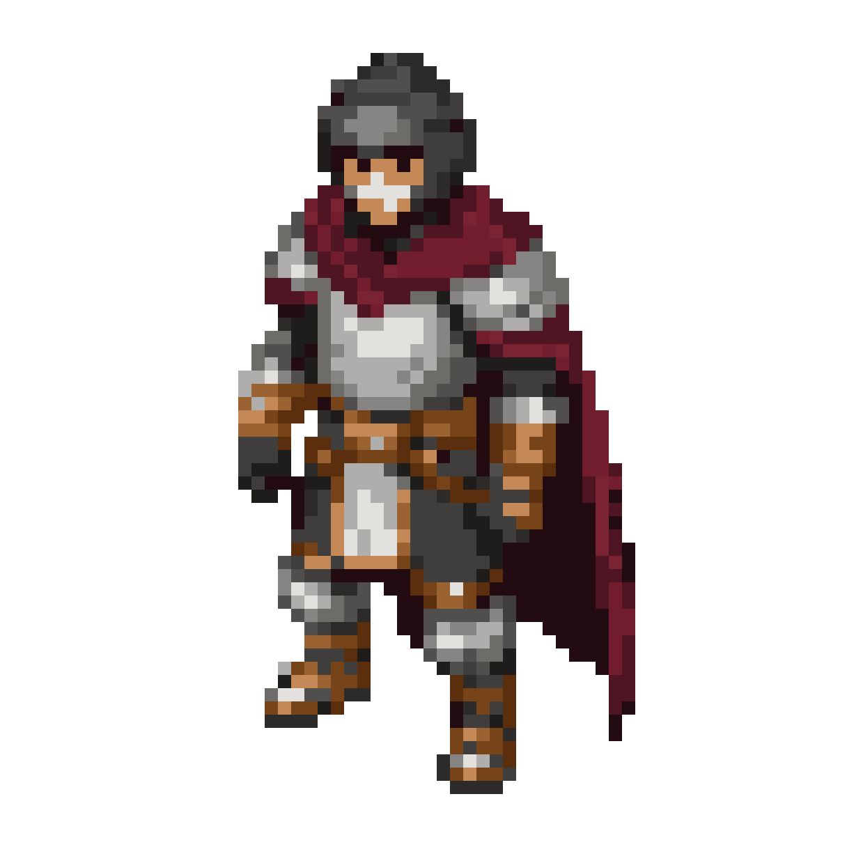 guerreiro estilo FF Tactics isométrico pixel art