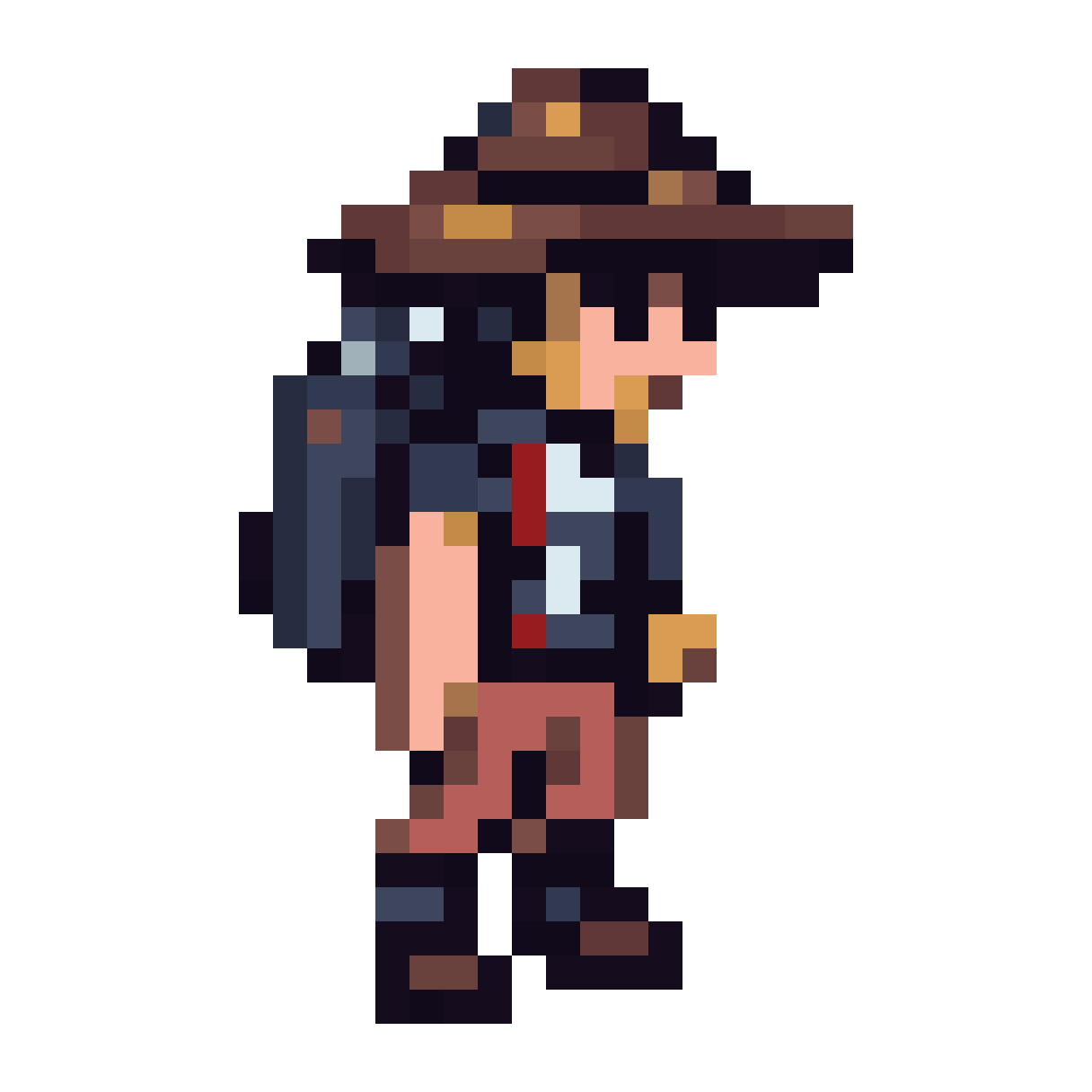 32px adventurer sprite for game pixel art