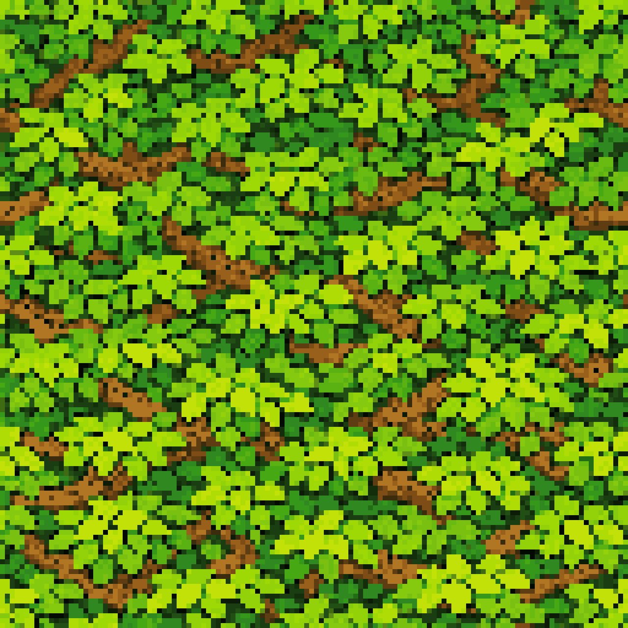 Bonsai Tree Leaves pixel art