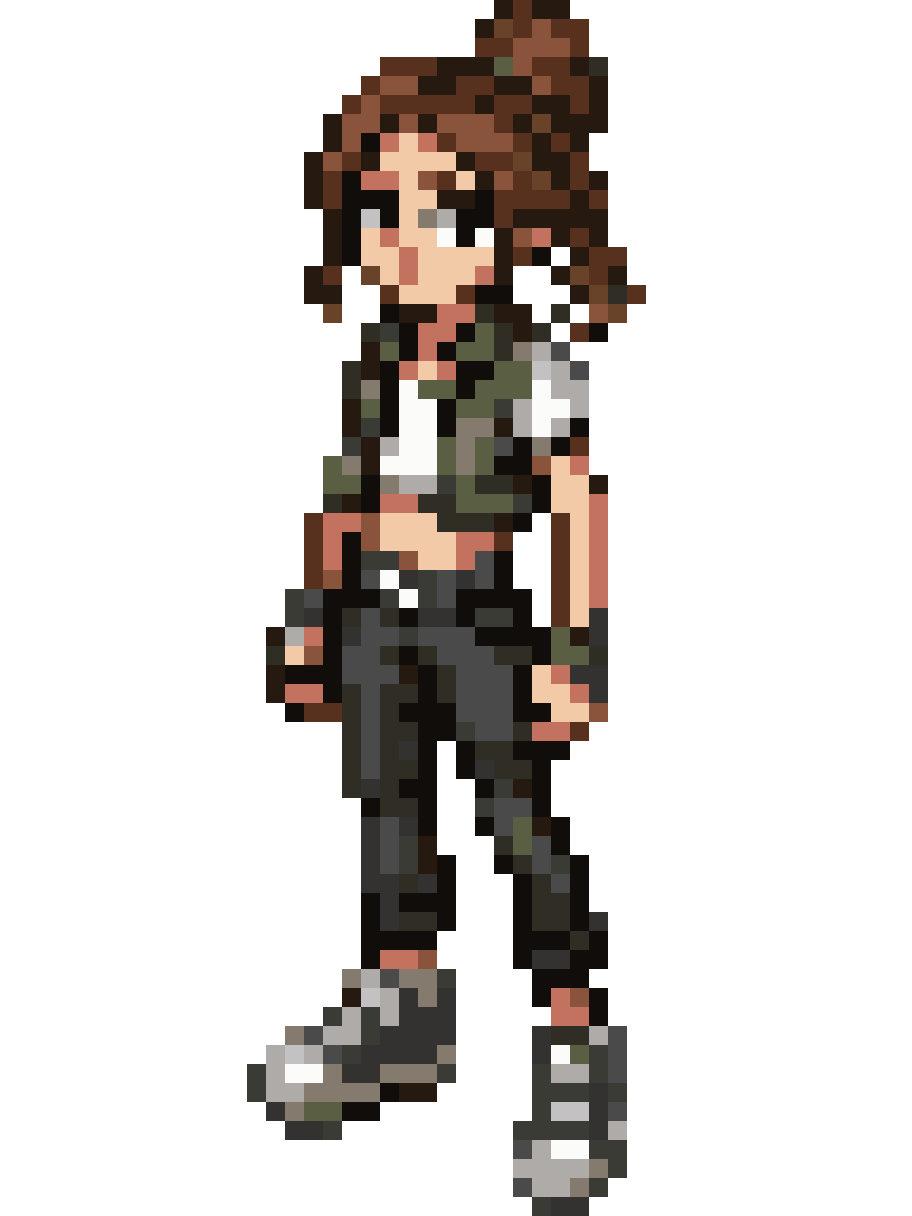 Androgynous Grunge Young Adult pixel art
