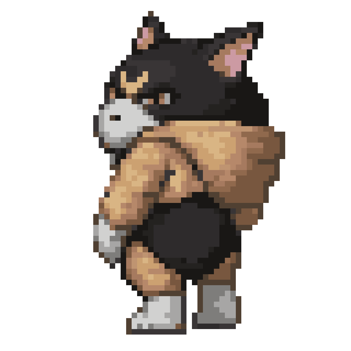피자를 배달하는 알파카. 사이드 플랫포머. pixel art
