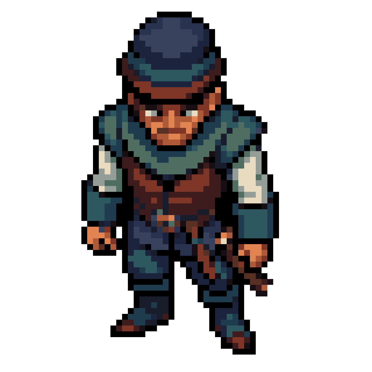A Criminal in Medieval Era pixel art