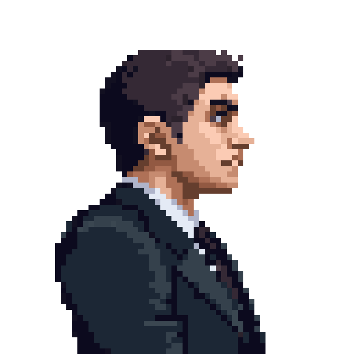A business man pixel art