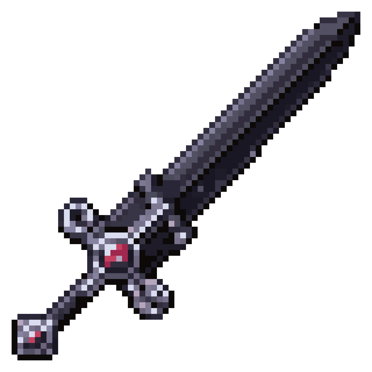 ornate medieval gothic sword pixel art
