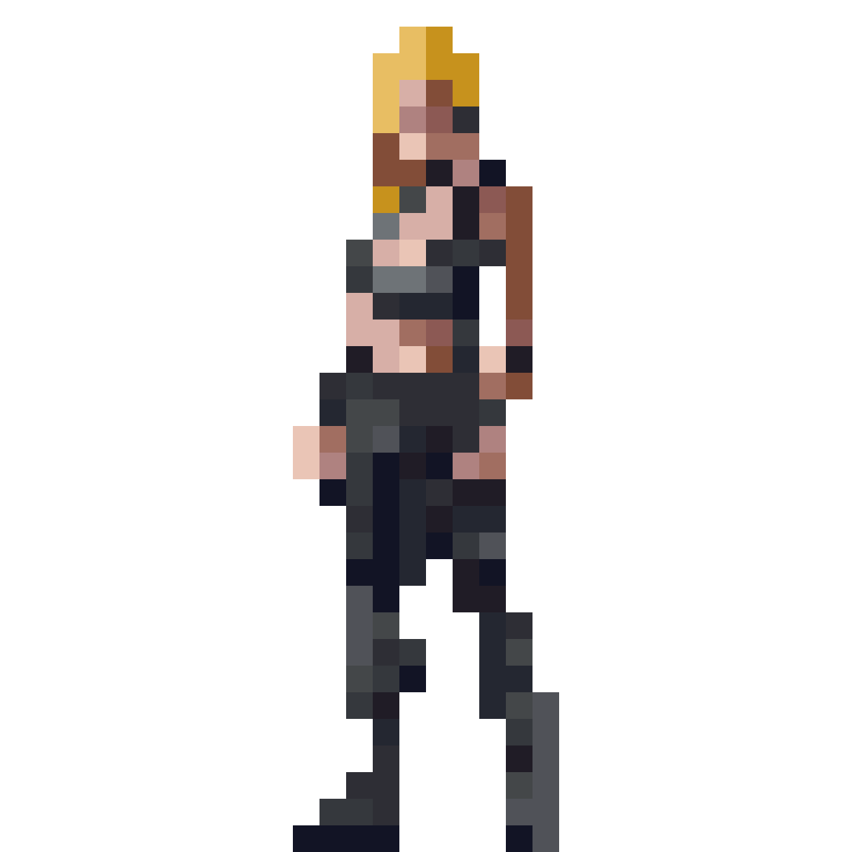 Normal Standing Female RPG Style pixel art