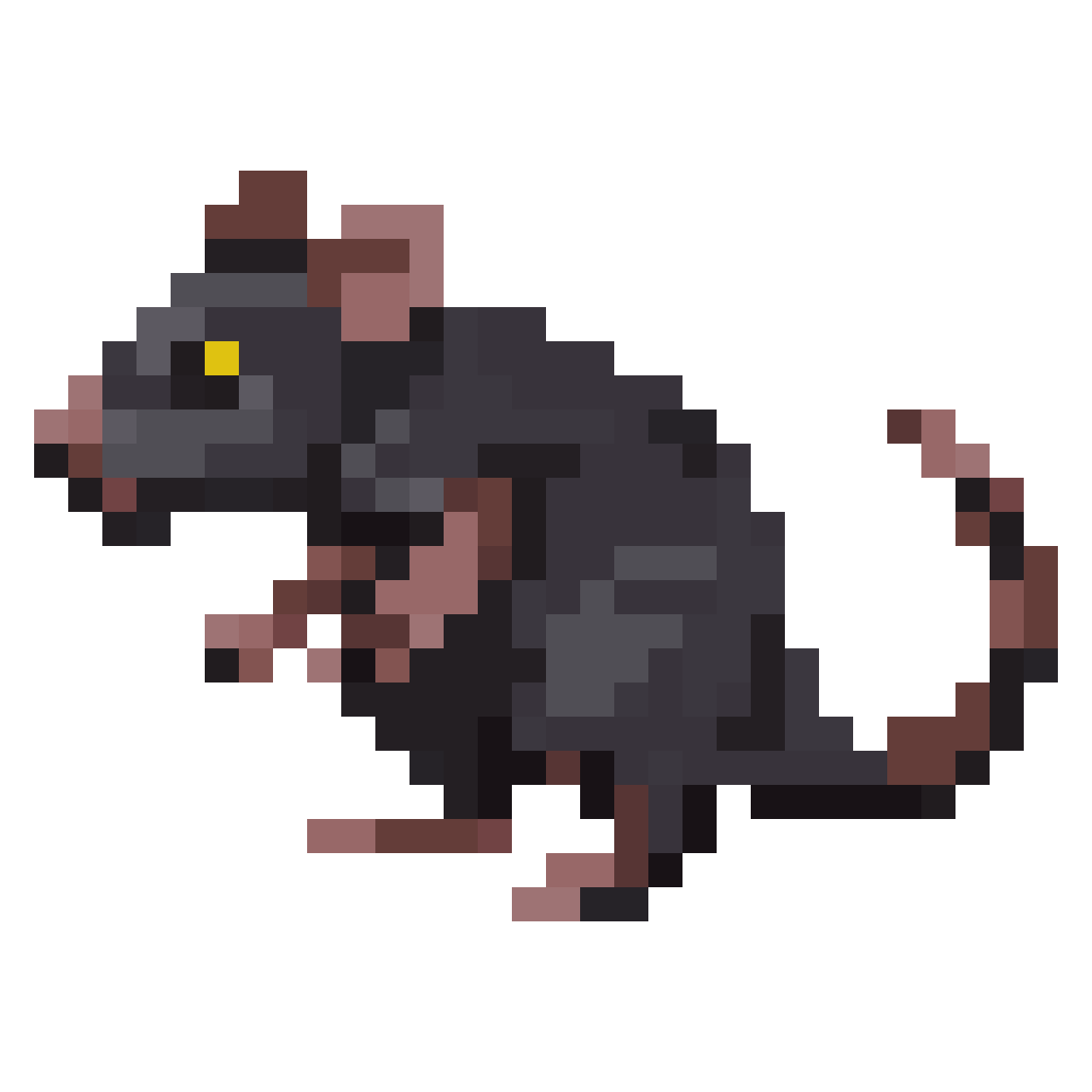 Dungeon Rat Standing on All Fours pixel art