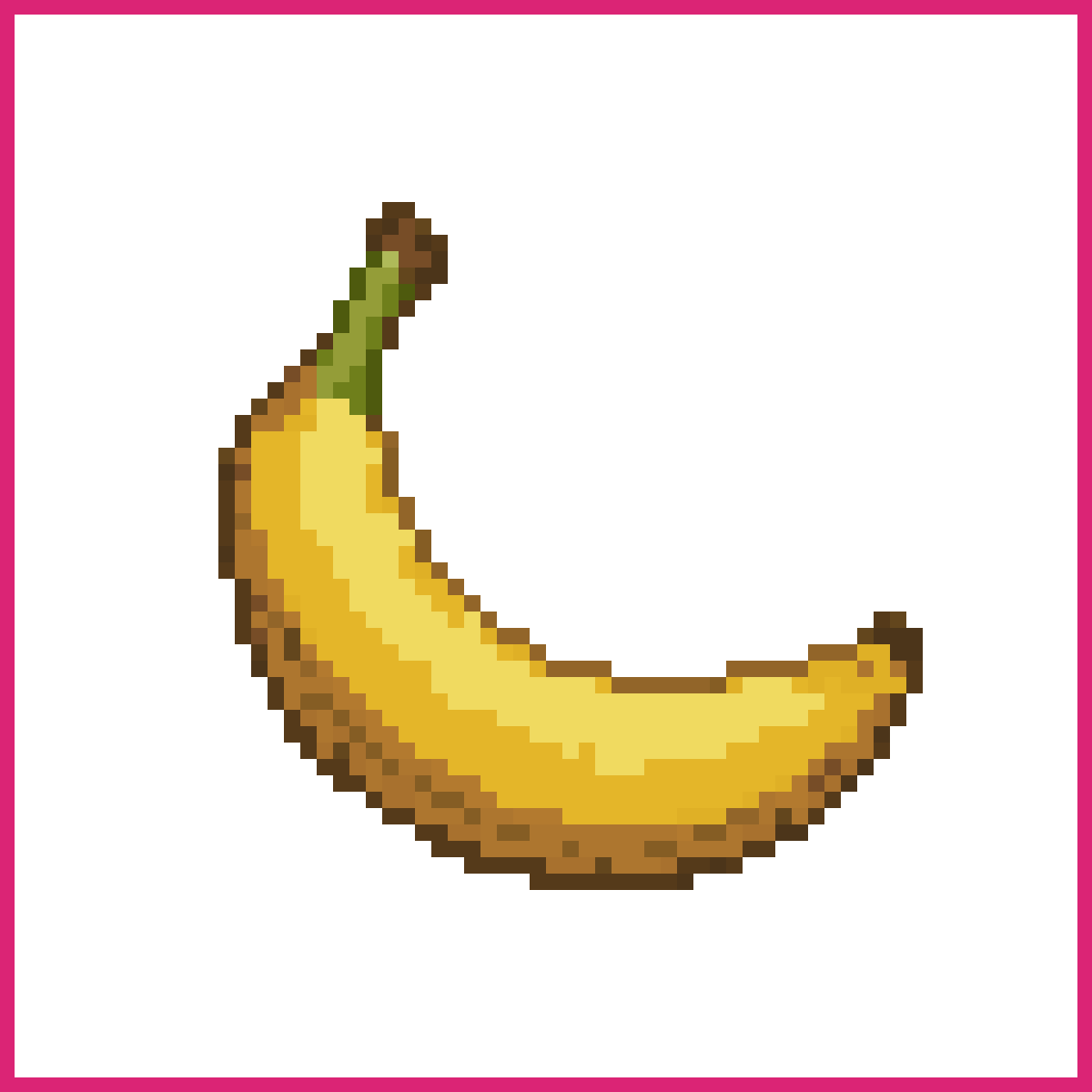 a whole banana resting there