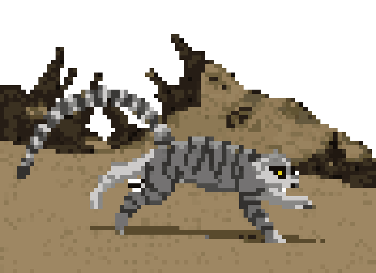 Pixel Running Lemur pixel art