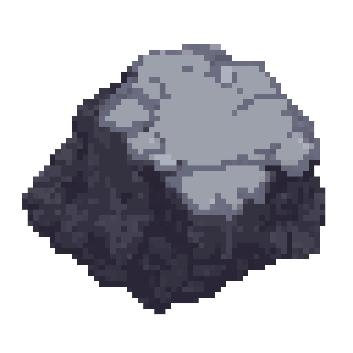 Large Grey Rock Formation pixel art
